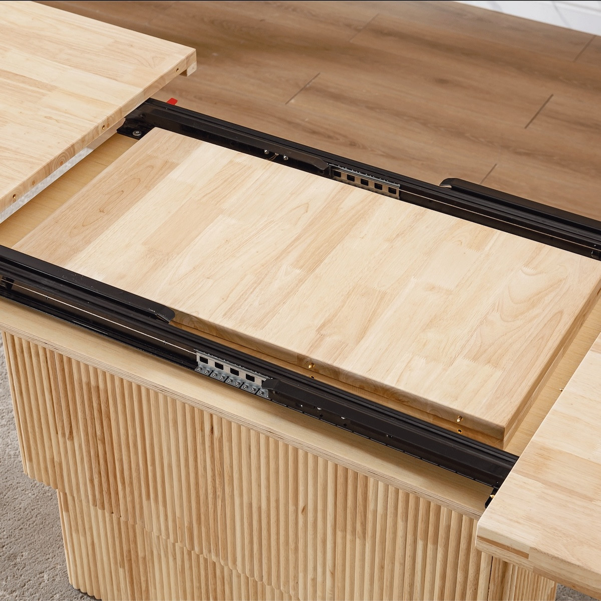 Table basse relevable repas électrique et extensible  - NOWEN marron, MATHI DESIGN