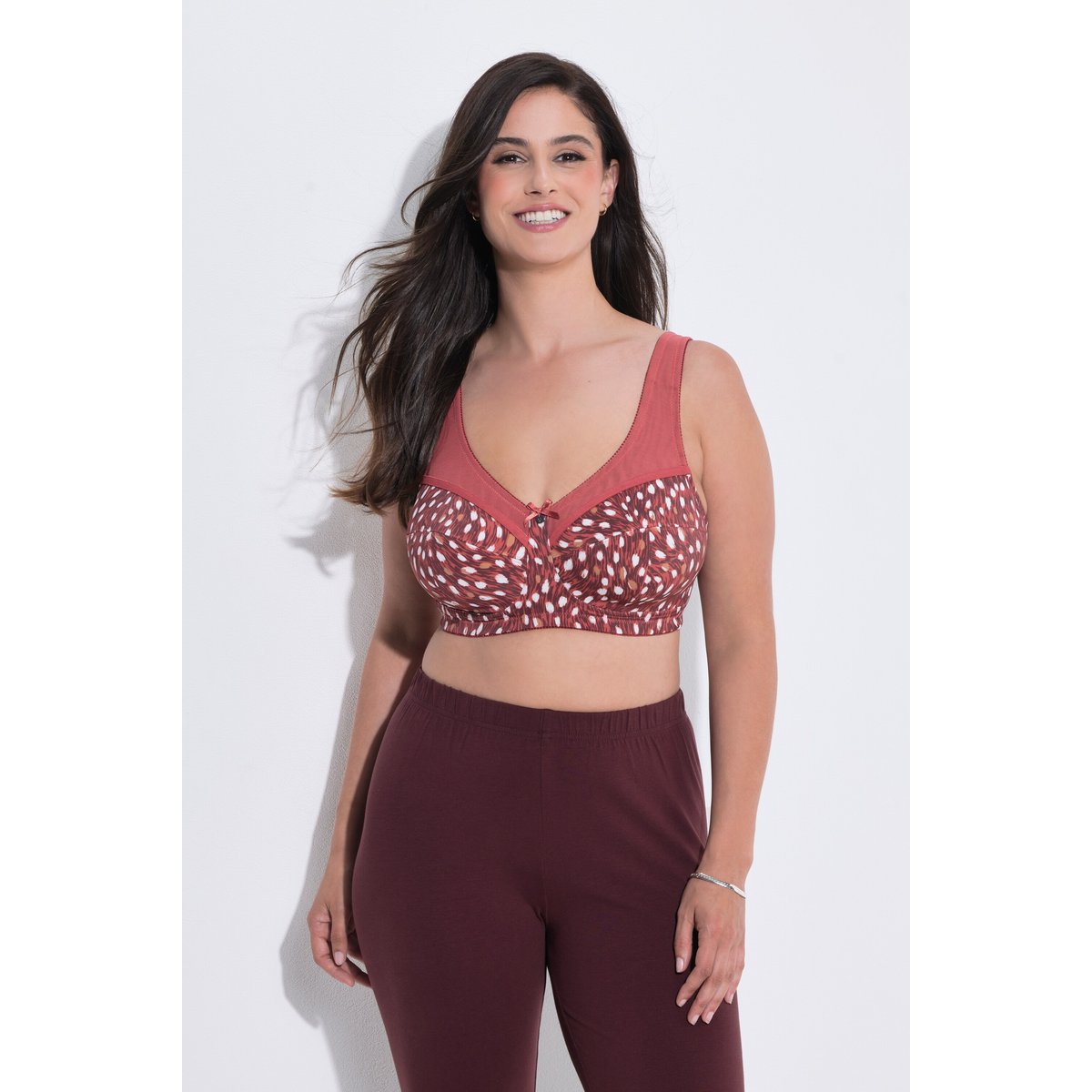 Soutien-gorge de maintien avec motif feuille morte, ULLA POPKEN