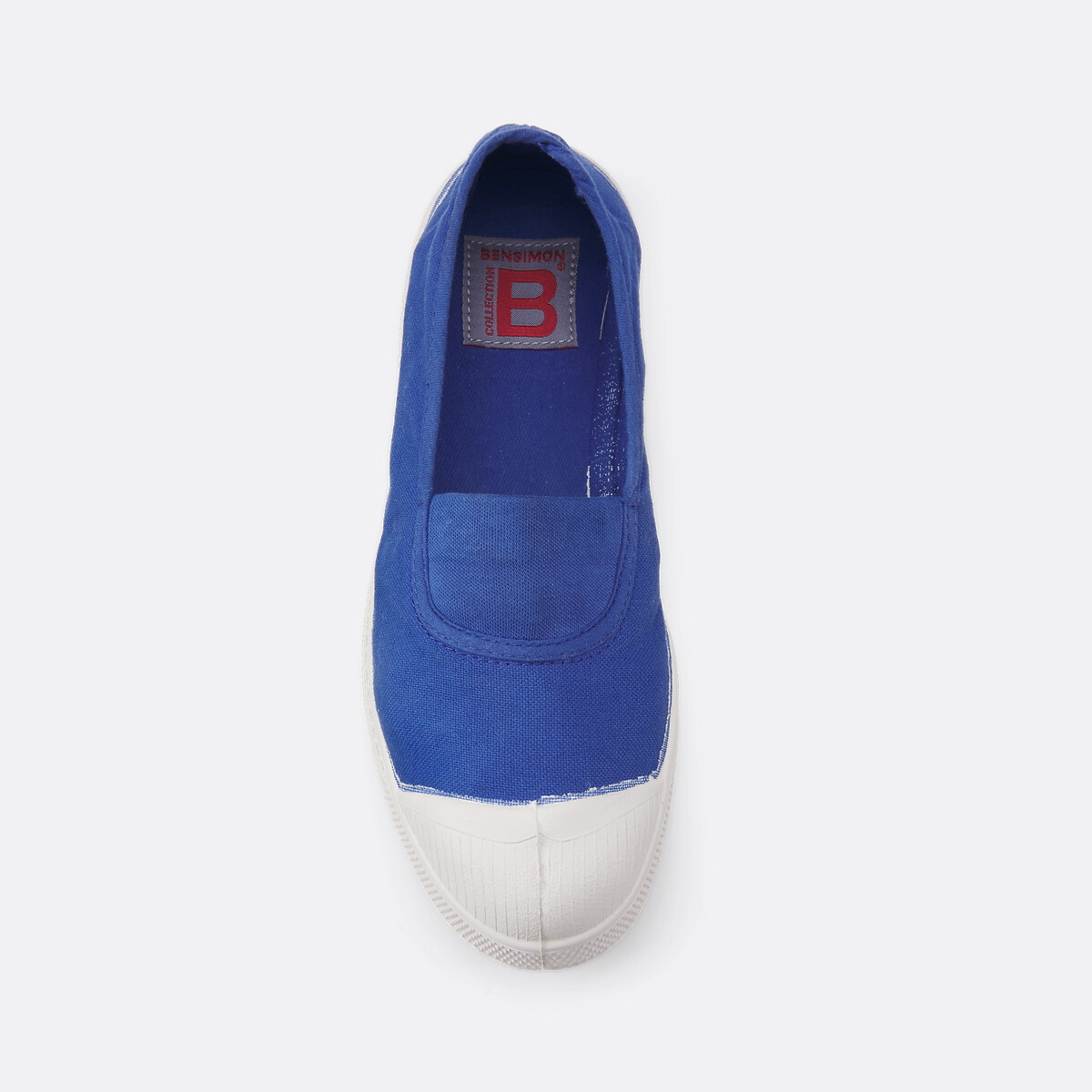 Sneakers in cotone blu elettrico, BENSIMON