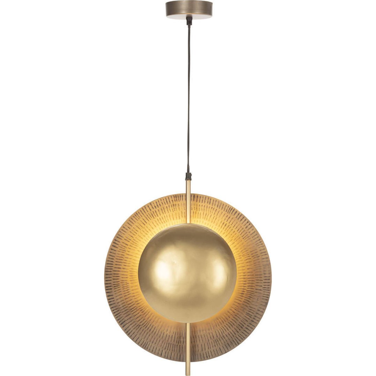 Lampe d'architecte en métal style solaire doré, RECOLLECTION