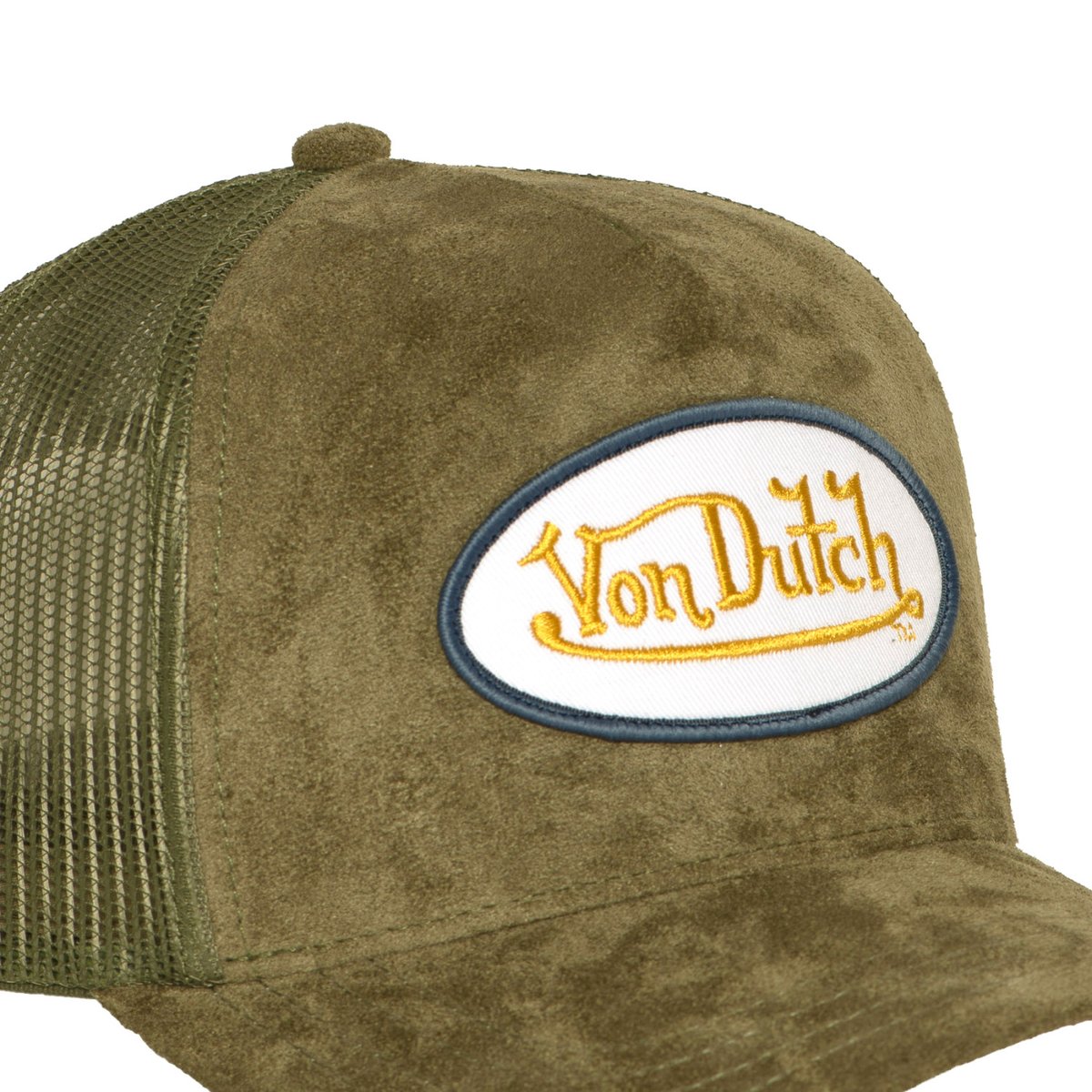 Casquette Trucker FUR kaki/blanc/jaune/violet, VON DUTCH