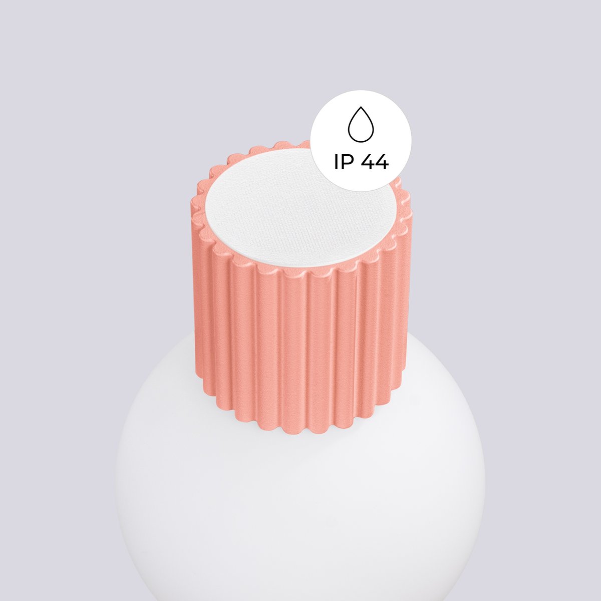 Applique Aluminium Pêche G9 1 Halo rose, EDEN