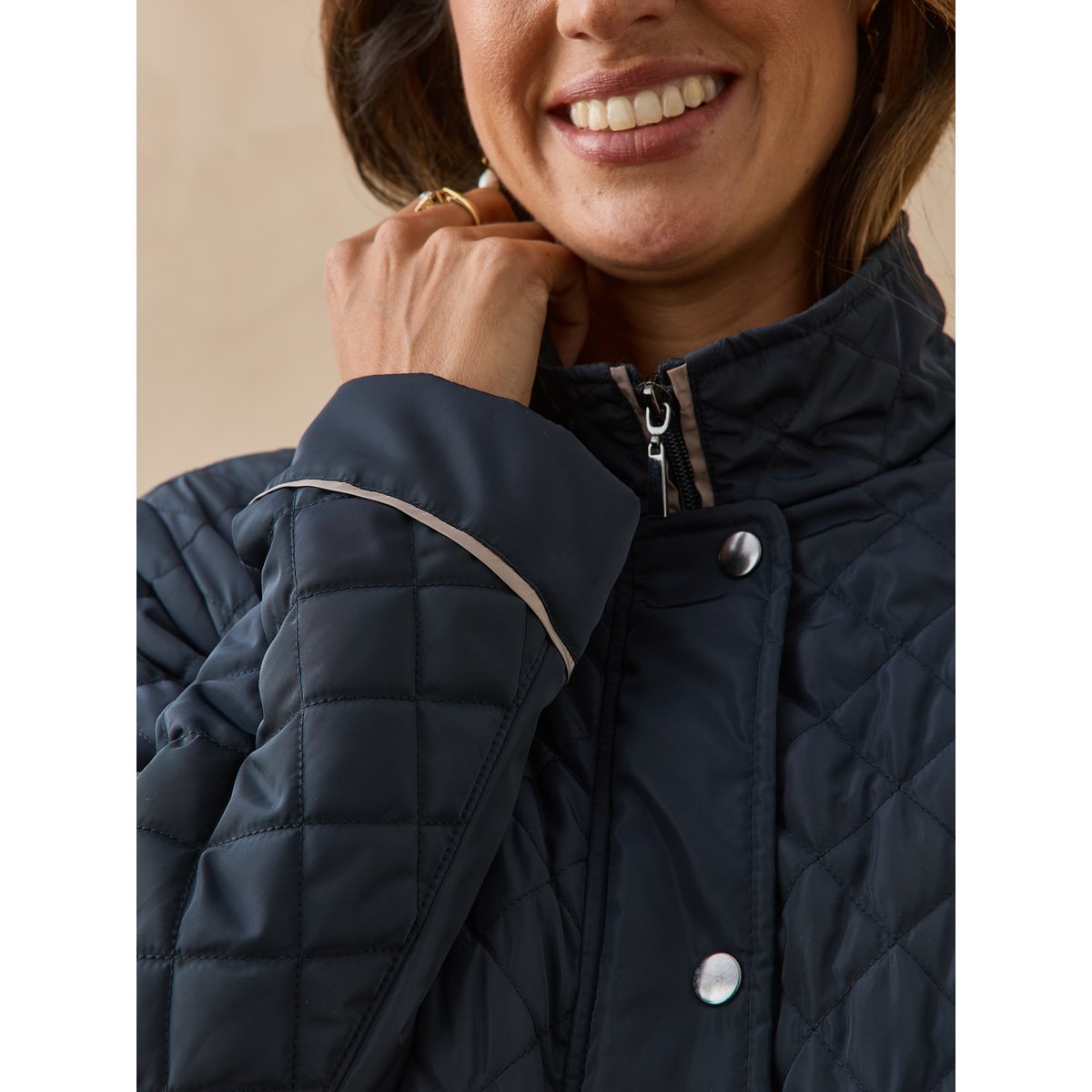Parka déperlante et matelassée marine, DAXON