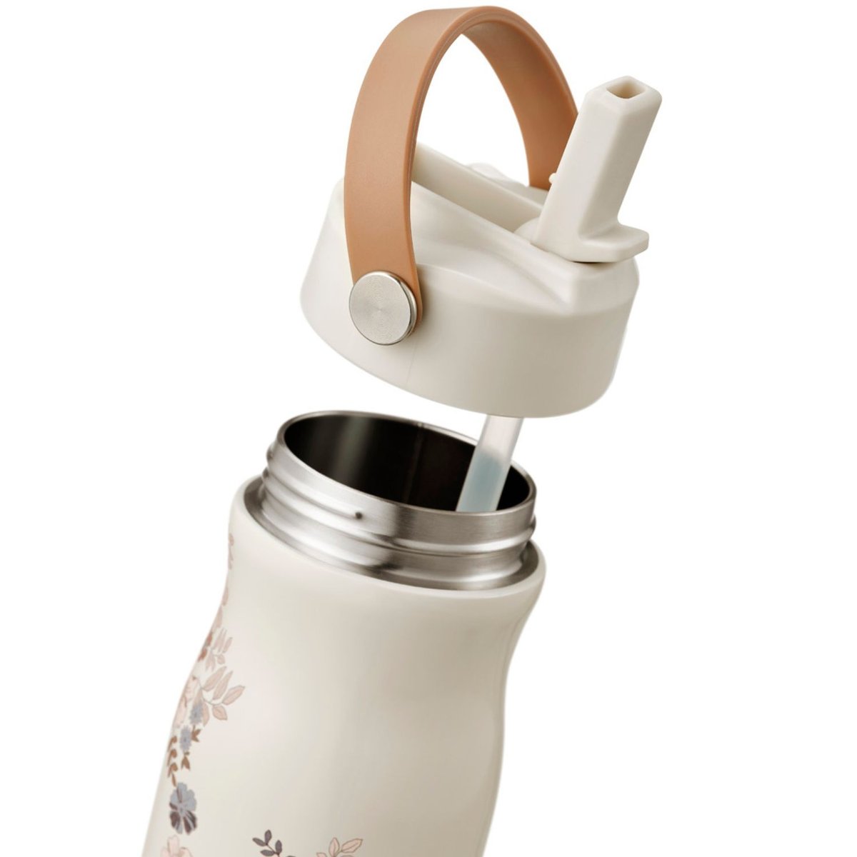 Gourde isotherme ecru, rose, violet, ELODIE DETAILS