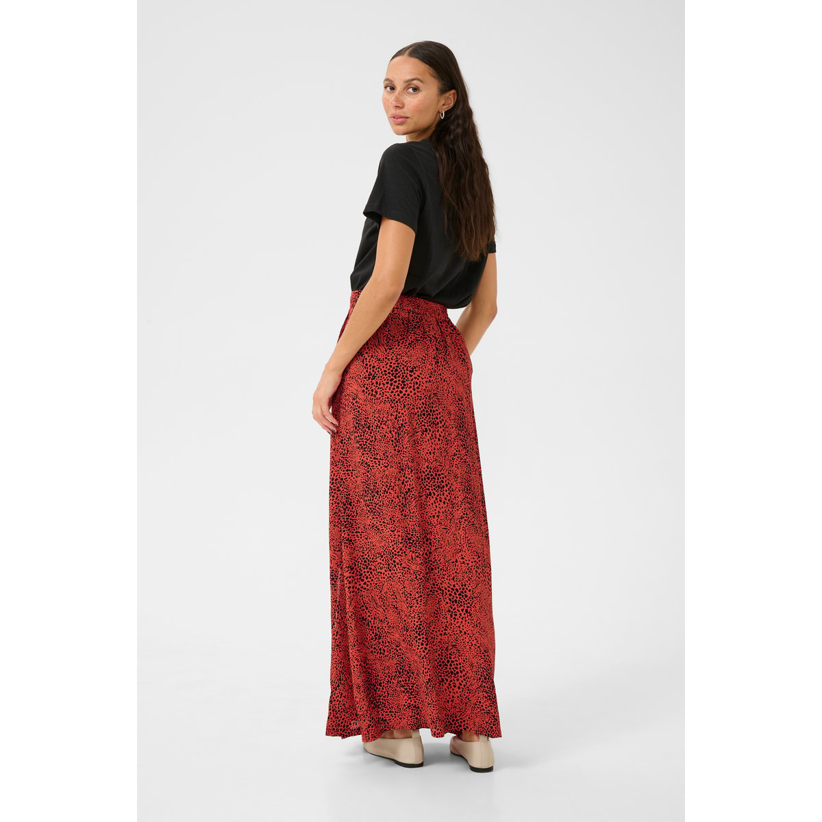 Skirt rouge grenadine graphic animal, KAFFE