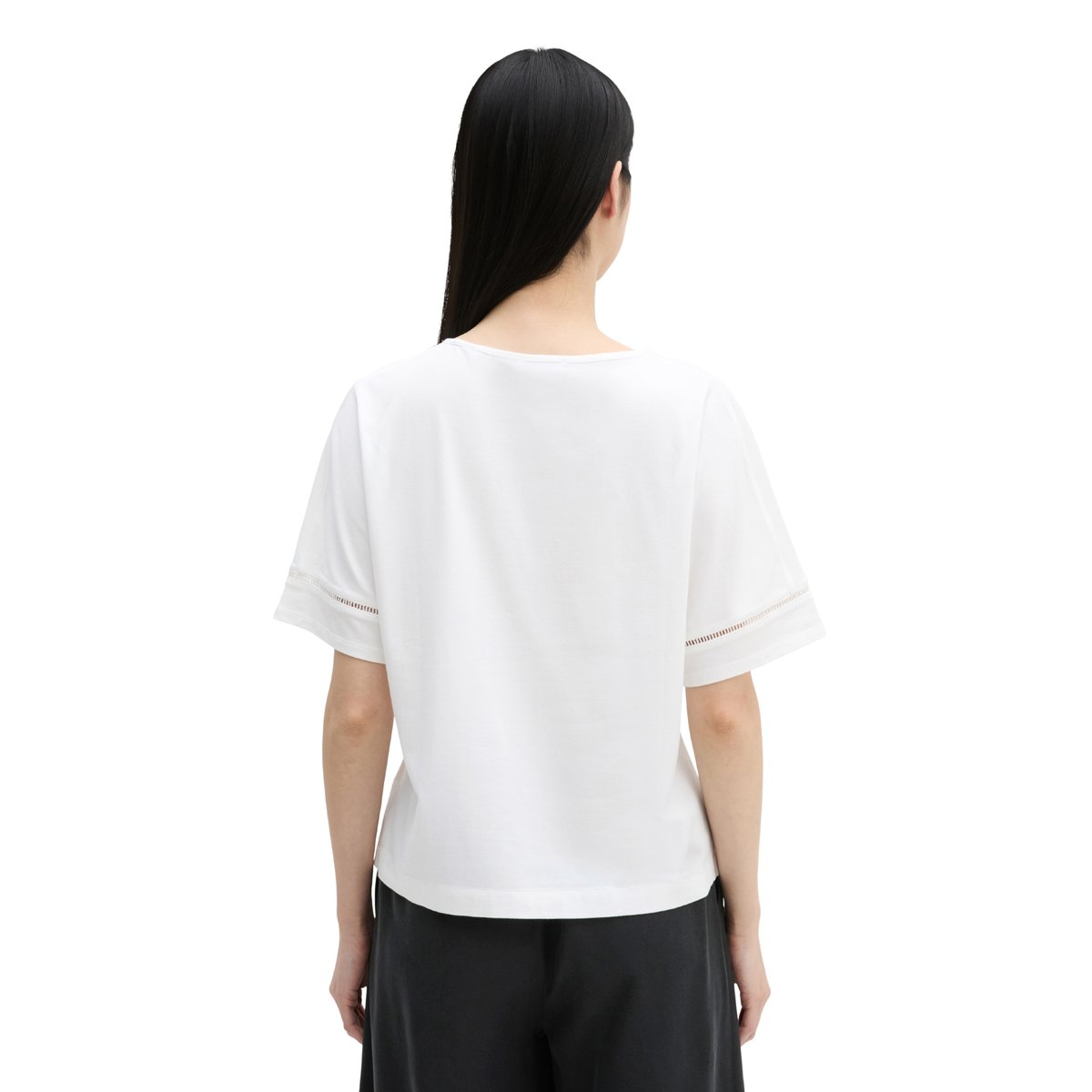 T-shirt relaxed avec TENCEL™ Modal blanc, MARC O'POLO