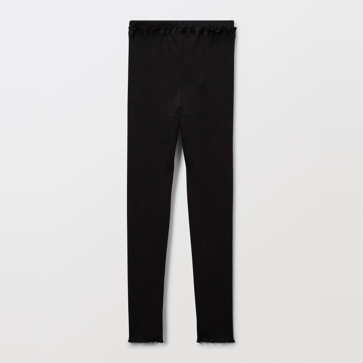 Legging uni contenant du coton BIO noir, MONOPRIX