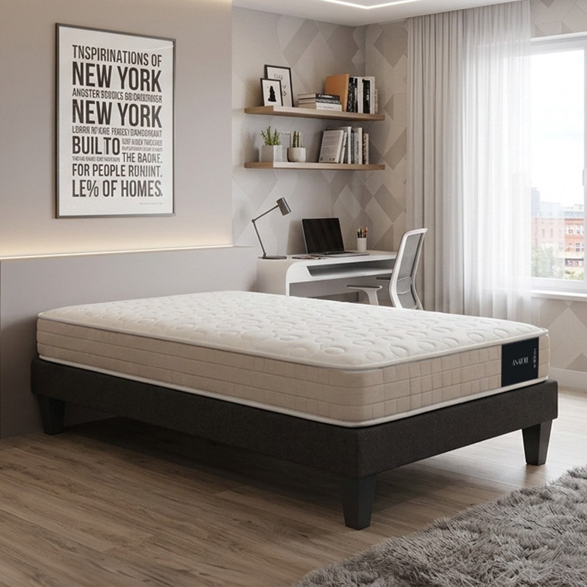Matelas Mousse - 15 cm - ANATOLE couleur unique, MAISON AUBERTIN