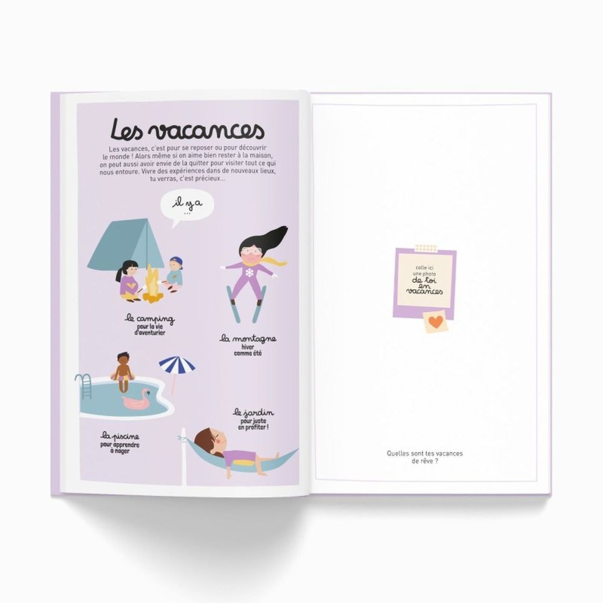 Livre personnalisable - Ton univers à toi violet, MINUS EDITIONS