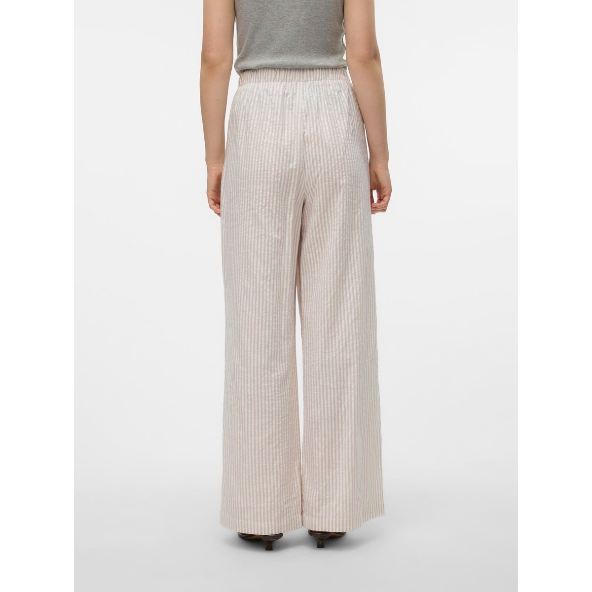 Pantalon À Jambe Large irish cream, VERO MODA