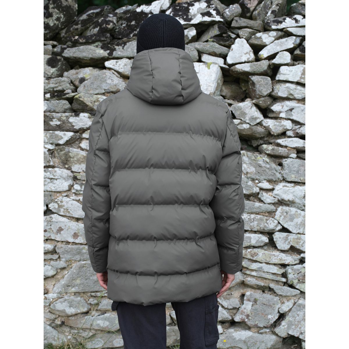 Doudoune imperméable caoutchoutée thermogen gris, NEXT