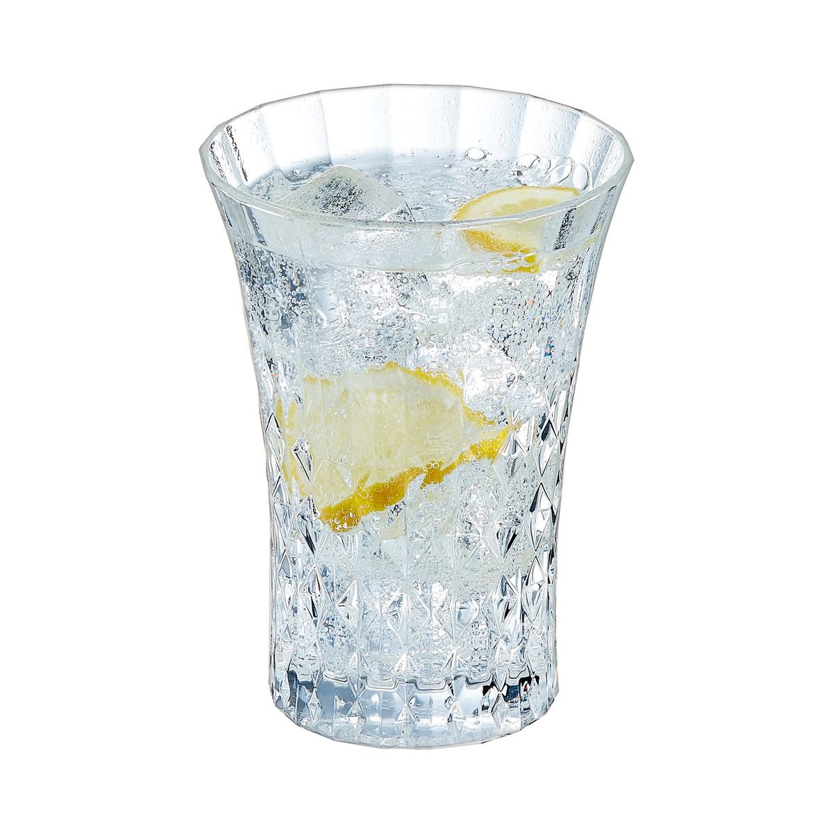 6 verres à jus et soda 36cl -LADY DIAMOND transparent, CRISTAL D ARQUES
