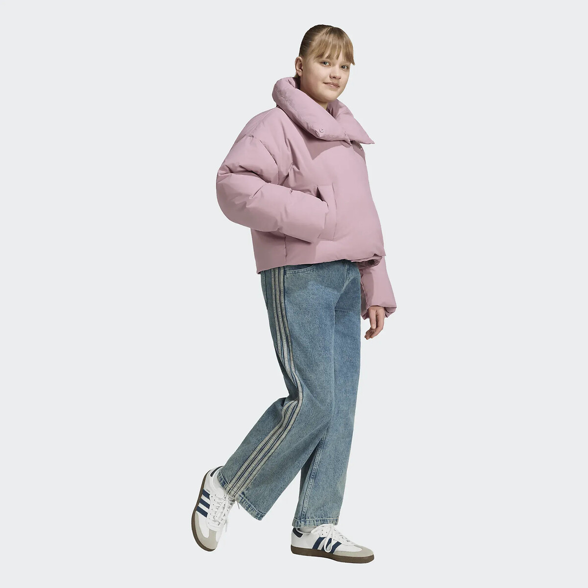 Doudoune col montant mauve, adidas Originals