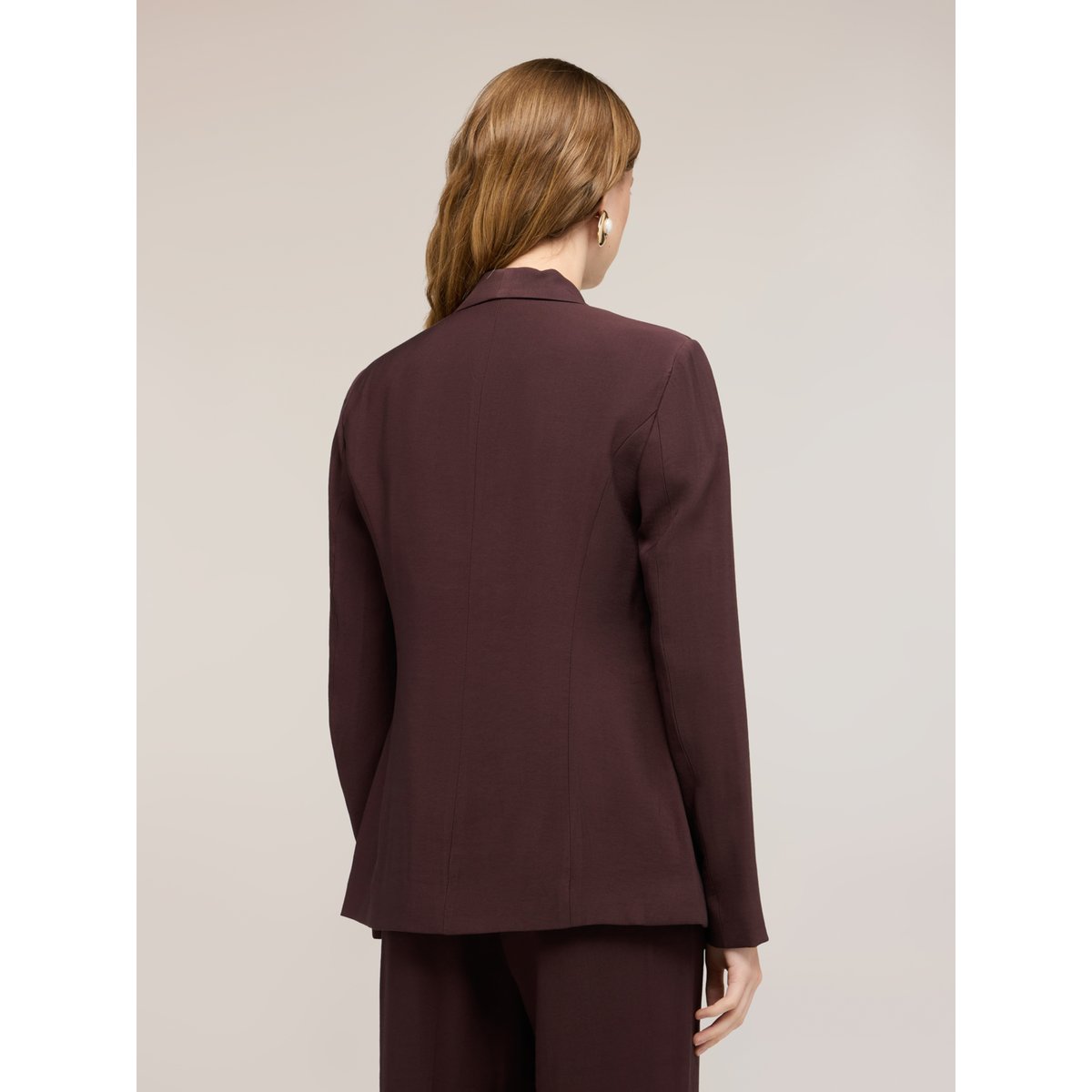 Blazer avec col châle marron, MOTIVI