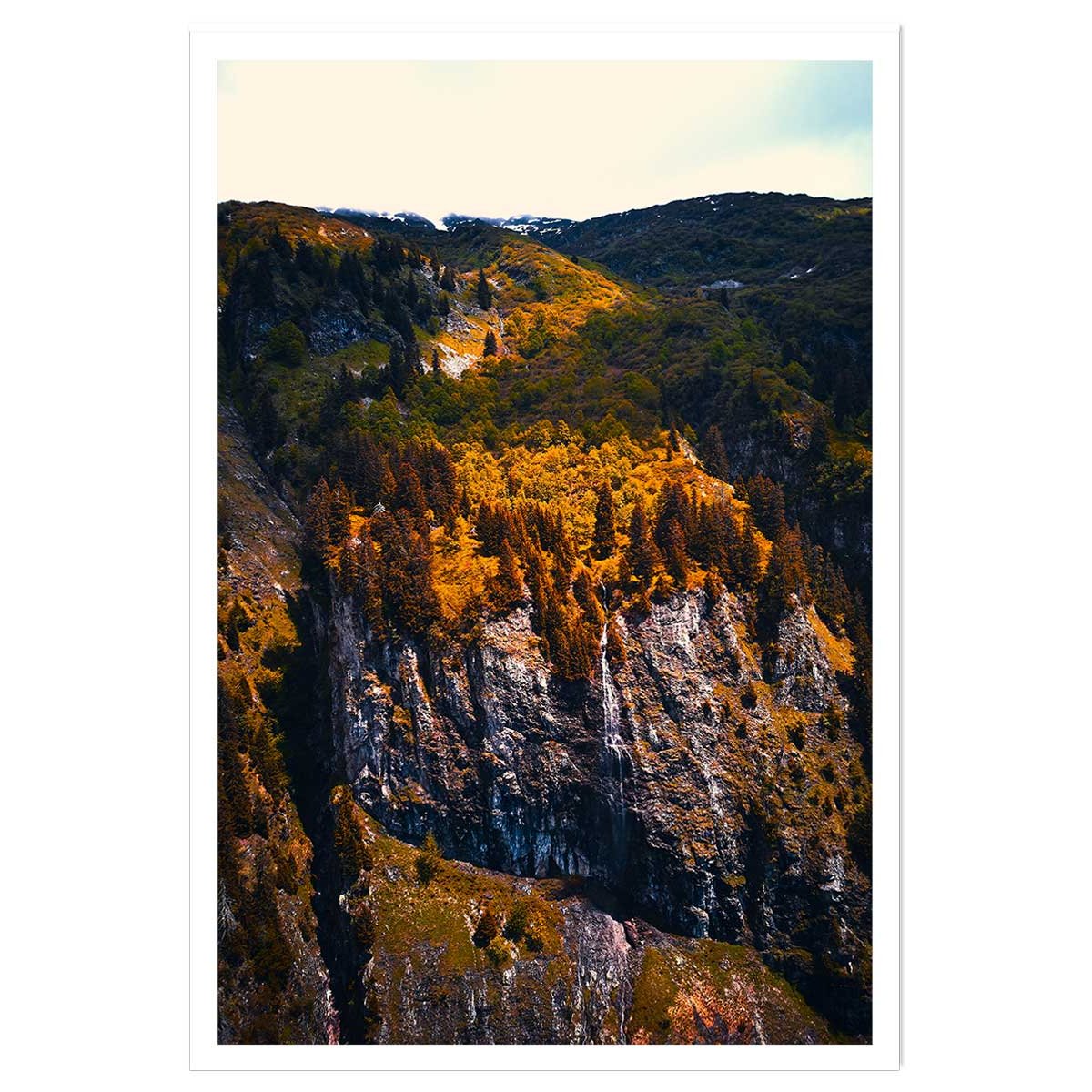 Affiche nature failles et ravins sauvages affiche seule, HEXOA