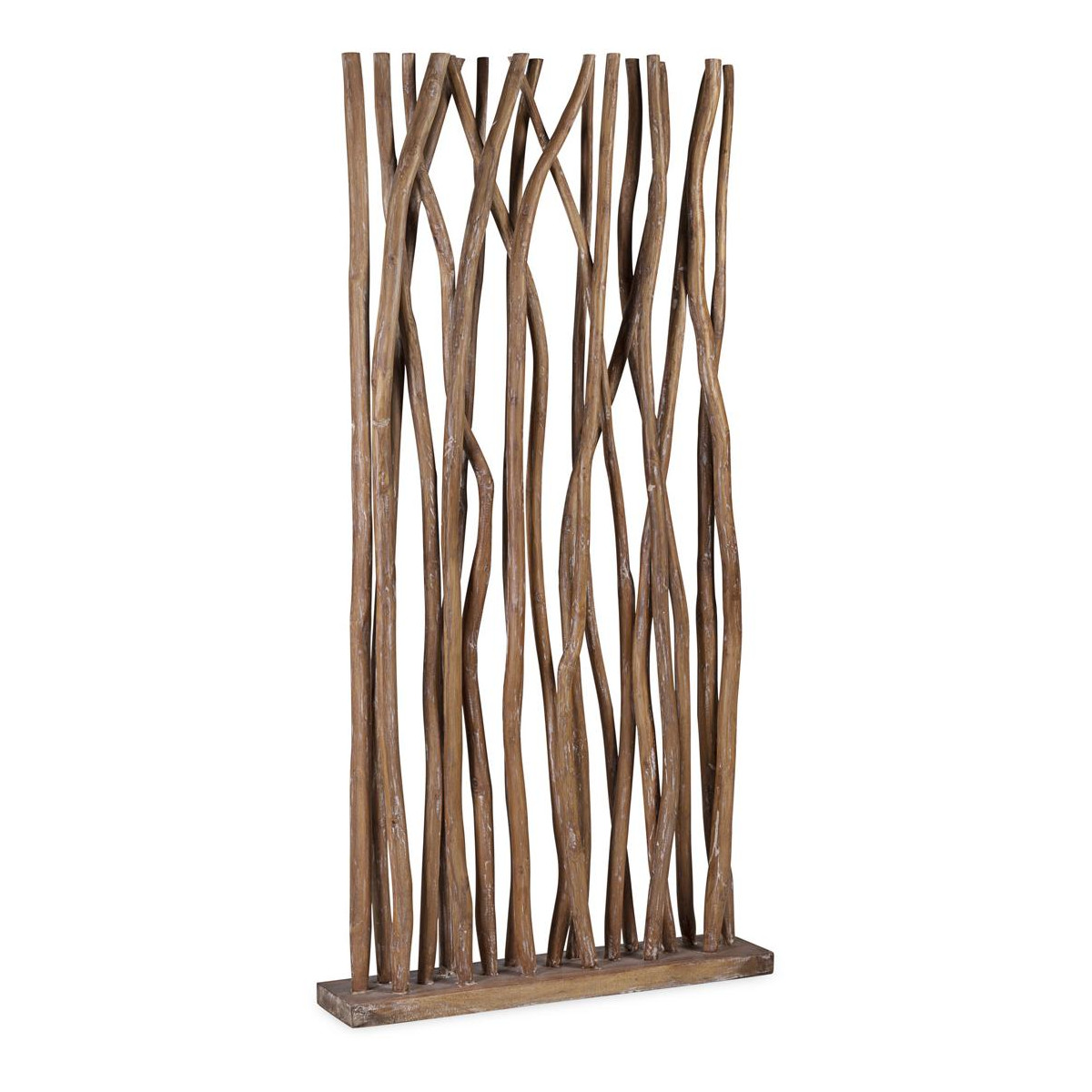 Paravent marron, DECORATION D’AUTREFOIS