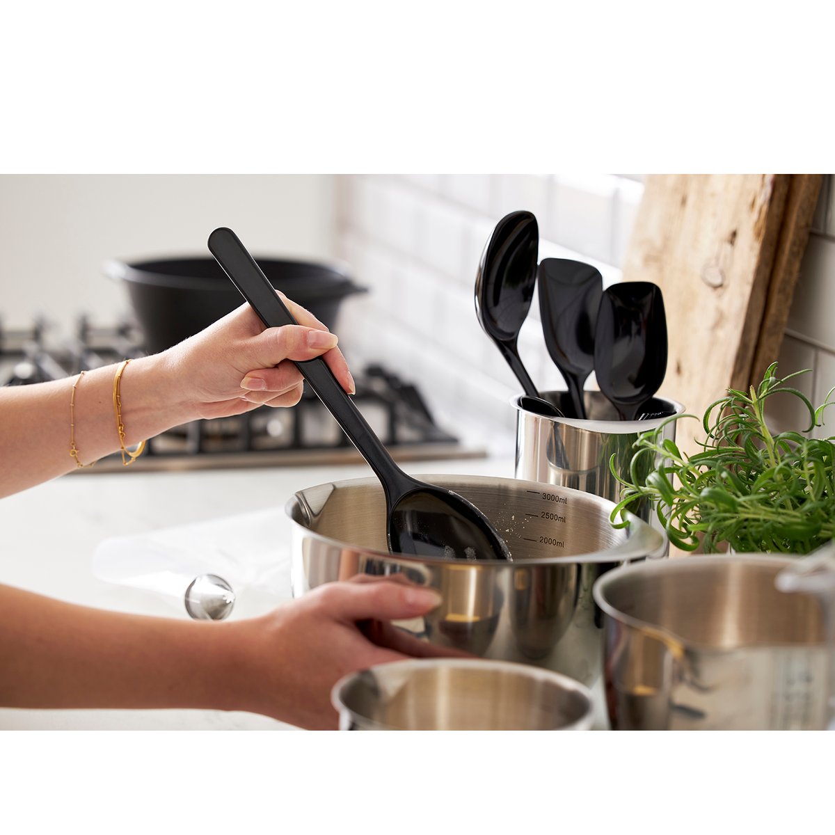 Set de 3 bols à mixer MARGRETHE acier, ROSTI