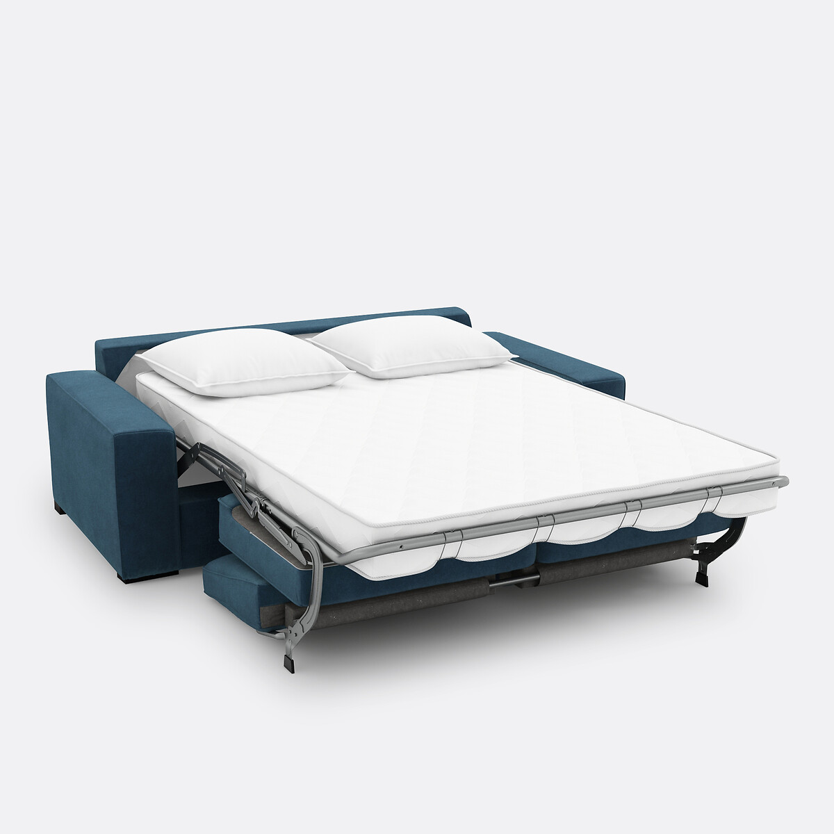 Bank-bed fluweel, mousse Cécilia pruisisch blauw, LA REDOUTE INTERIEURS