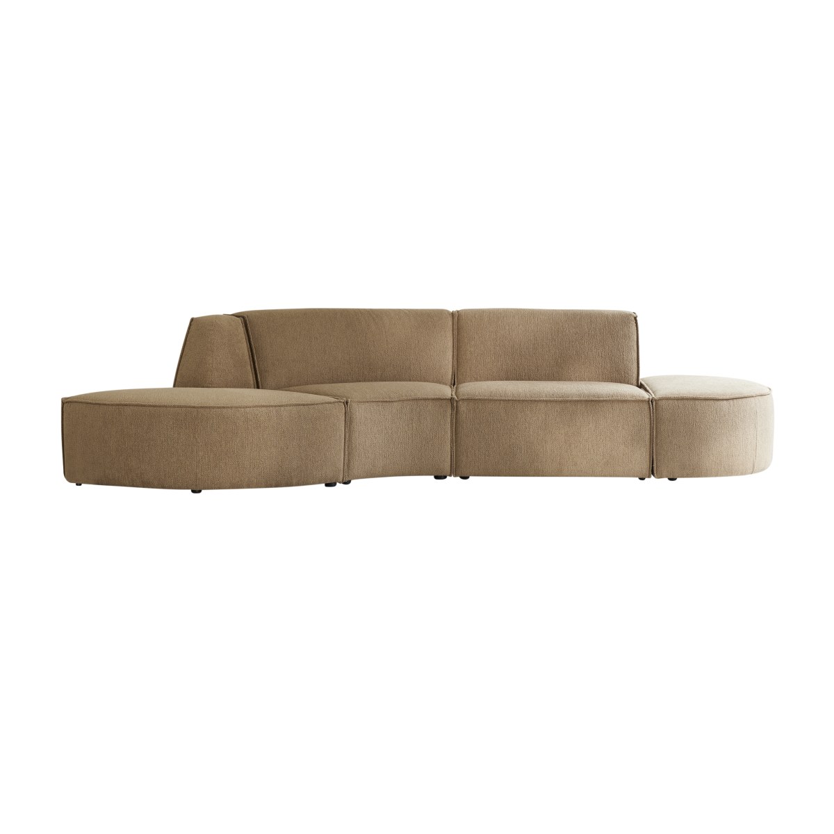 Banquette en Tissu, DARIO marron, TIKAMOON