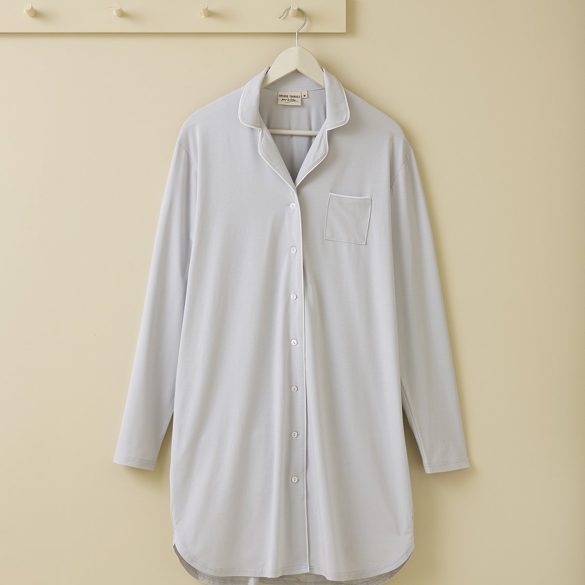 Chemise de nuit femme HYDE PARK gris, SYLVIE THIRIEZ