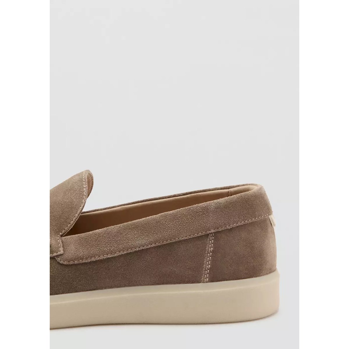 Chaussures cuir suède marron clair/pastel, MANGO MAN