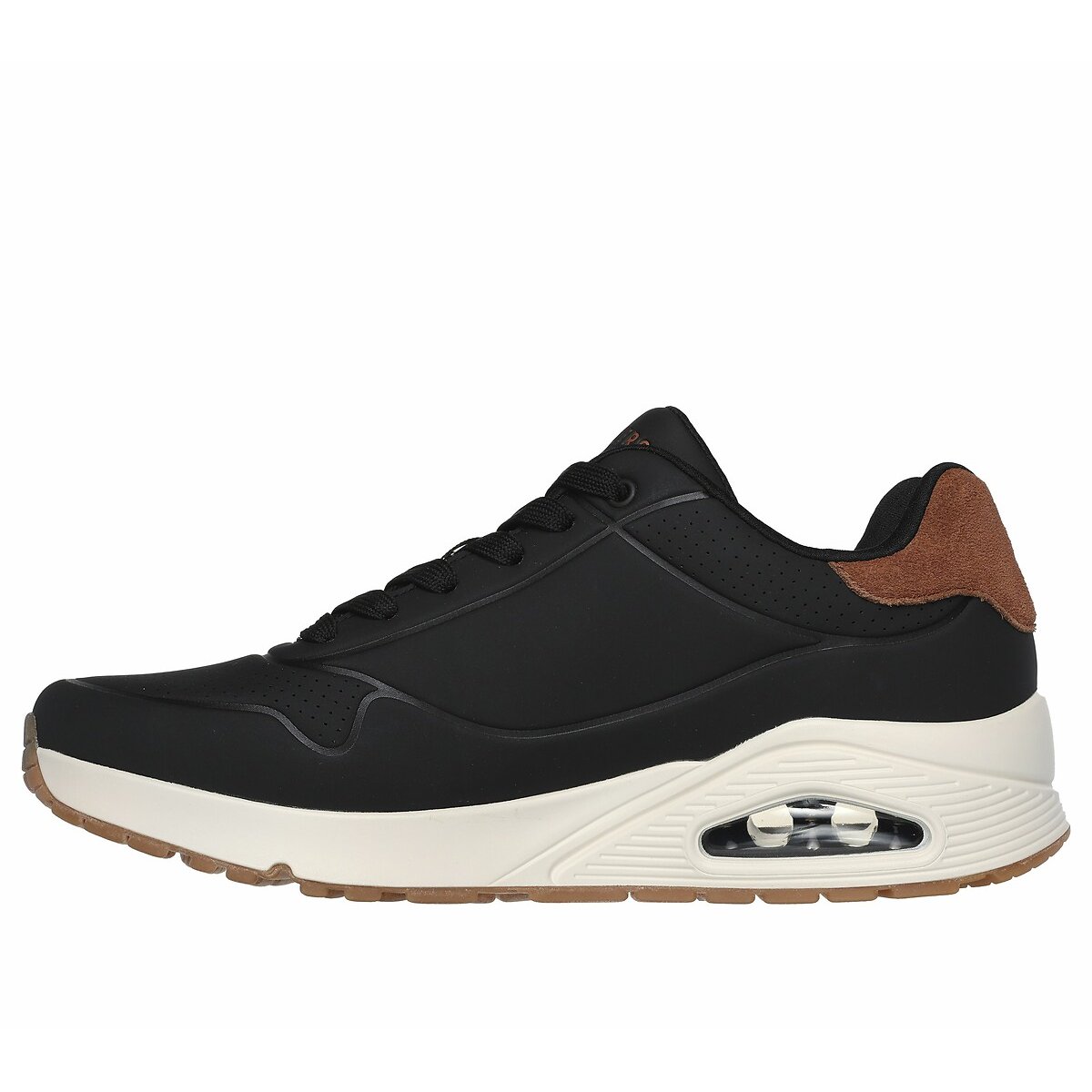 Baskets Uno - Suited On Air Homme noir, SKECHERS
