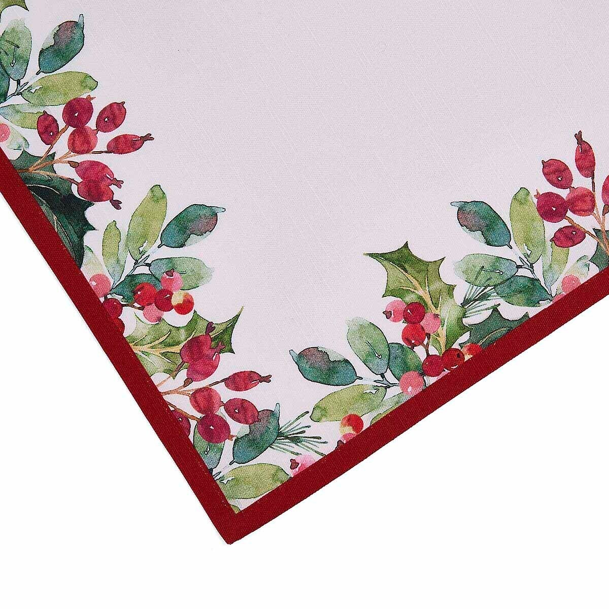 250cm Botanic Garden Christmas Holly & Berries Table Runner multi-coloured, PORTMEIRION