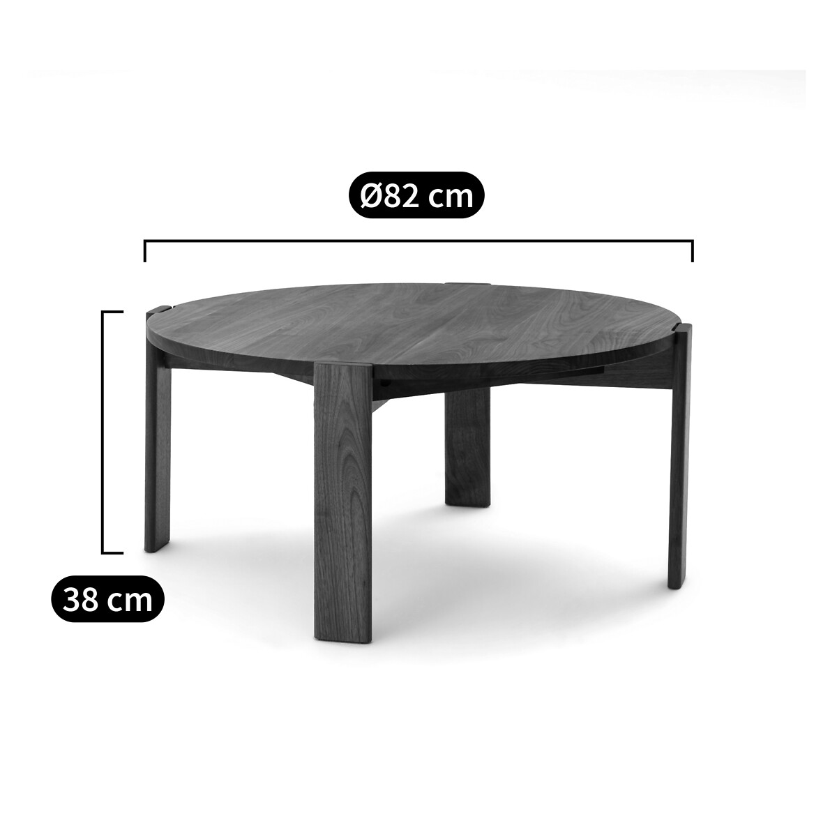 Mesa de centro em nogueira maciça, Pokhara nogueira, LA REDOUTE INTERIEURS