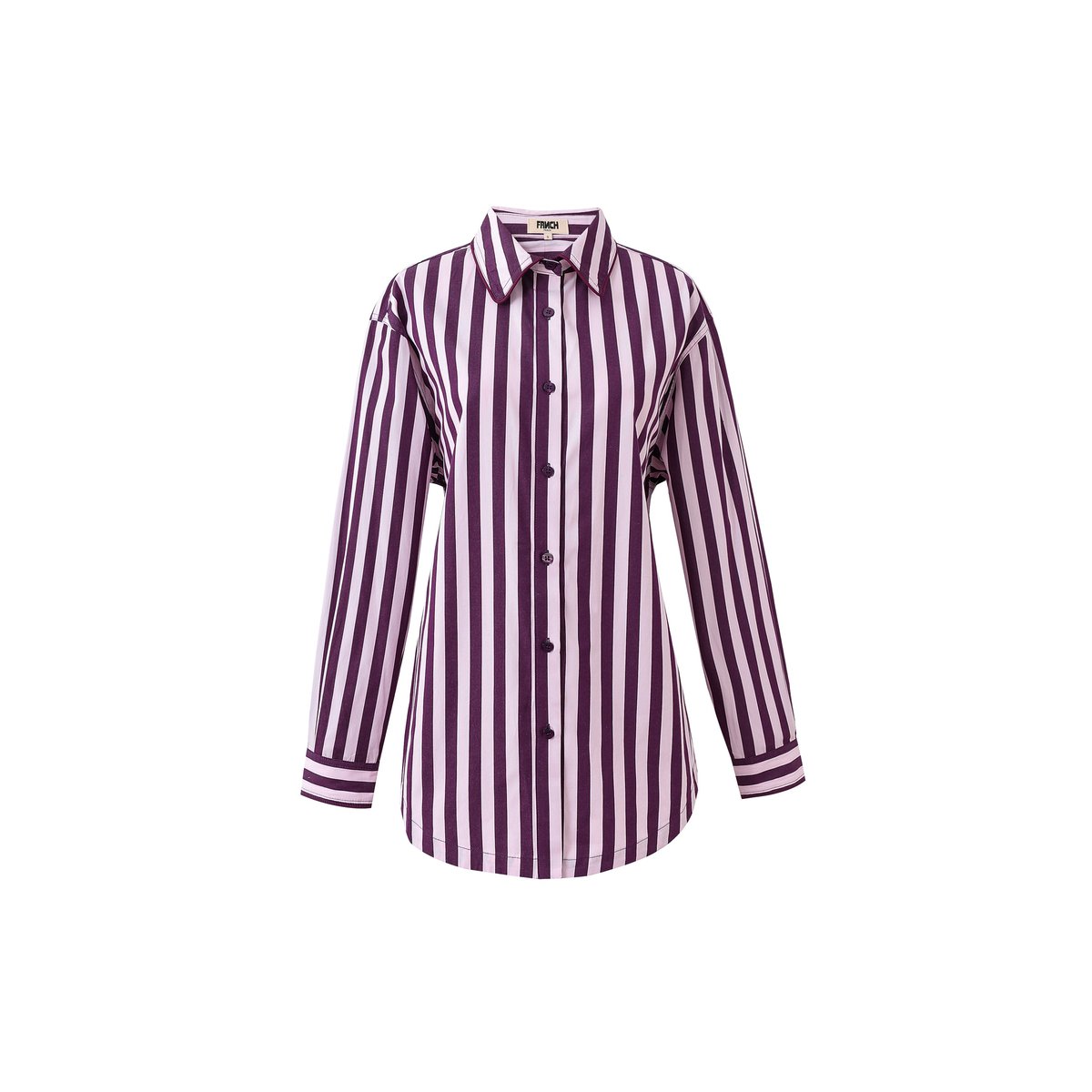 Chemise en coton COLETTE rose, FRNCH