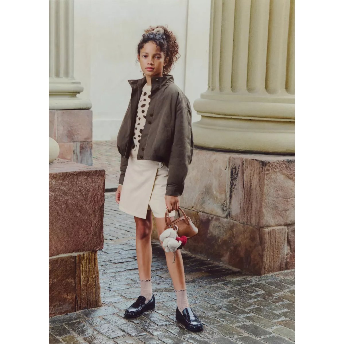 Jupe short écru, MANGO KIDS