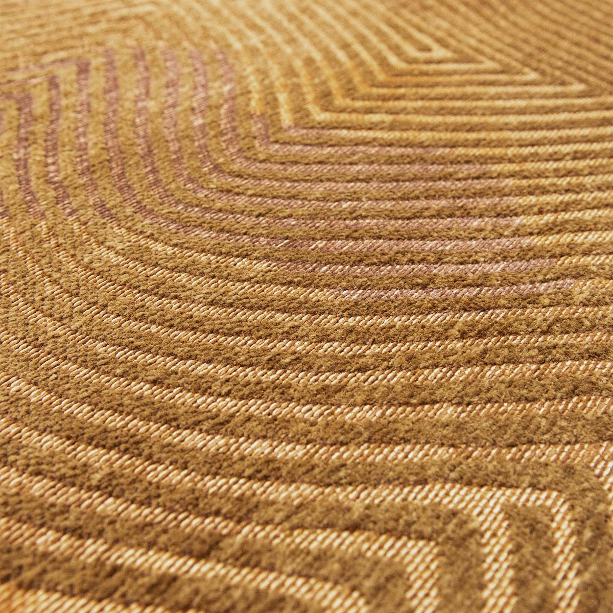 Tapis intérieur/extérieur tissé platGOLD PULP jaune, NOVATREND