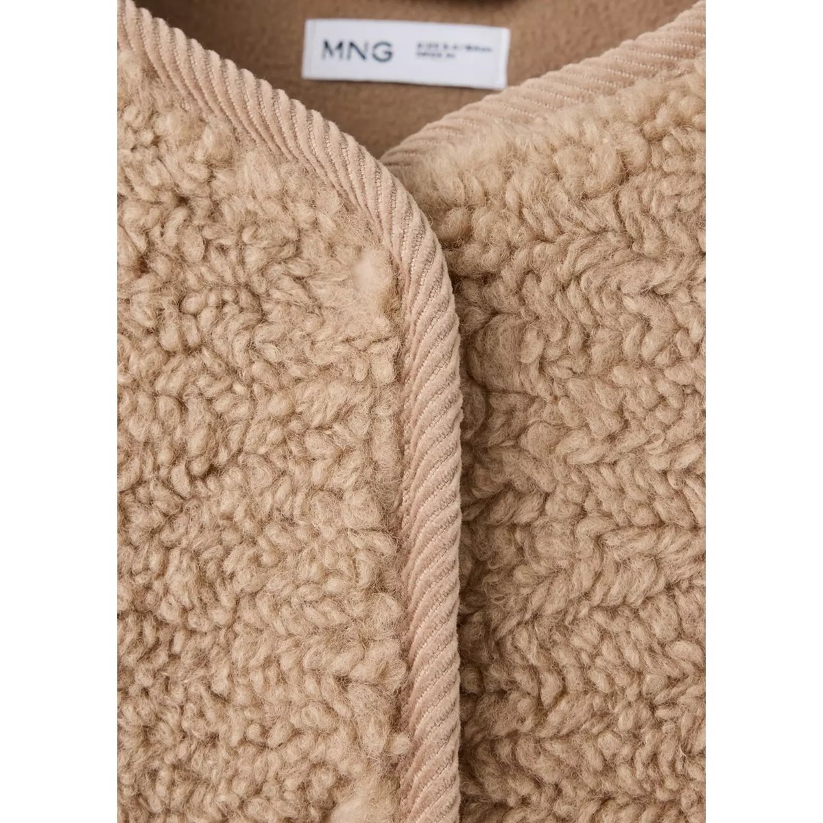 Manteau imitation mouton marron, MANGO BABY