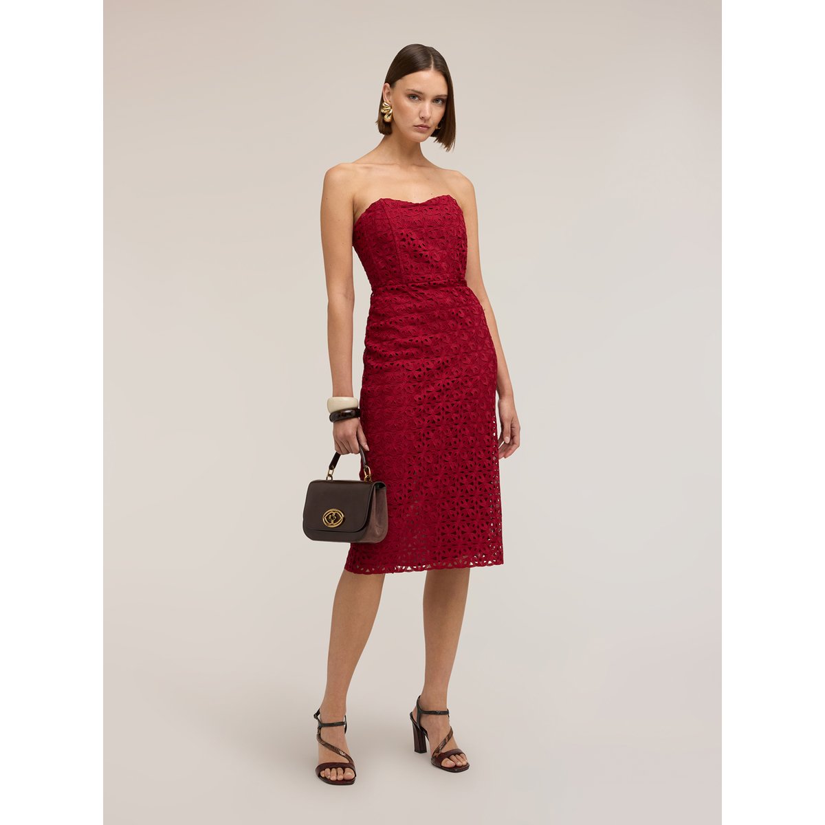 Robe fourreau burgundy, MOTIVI