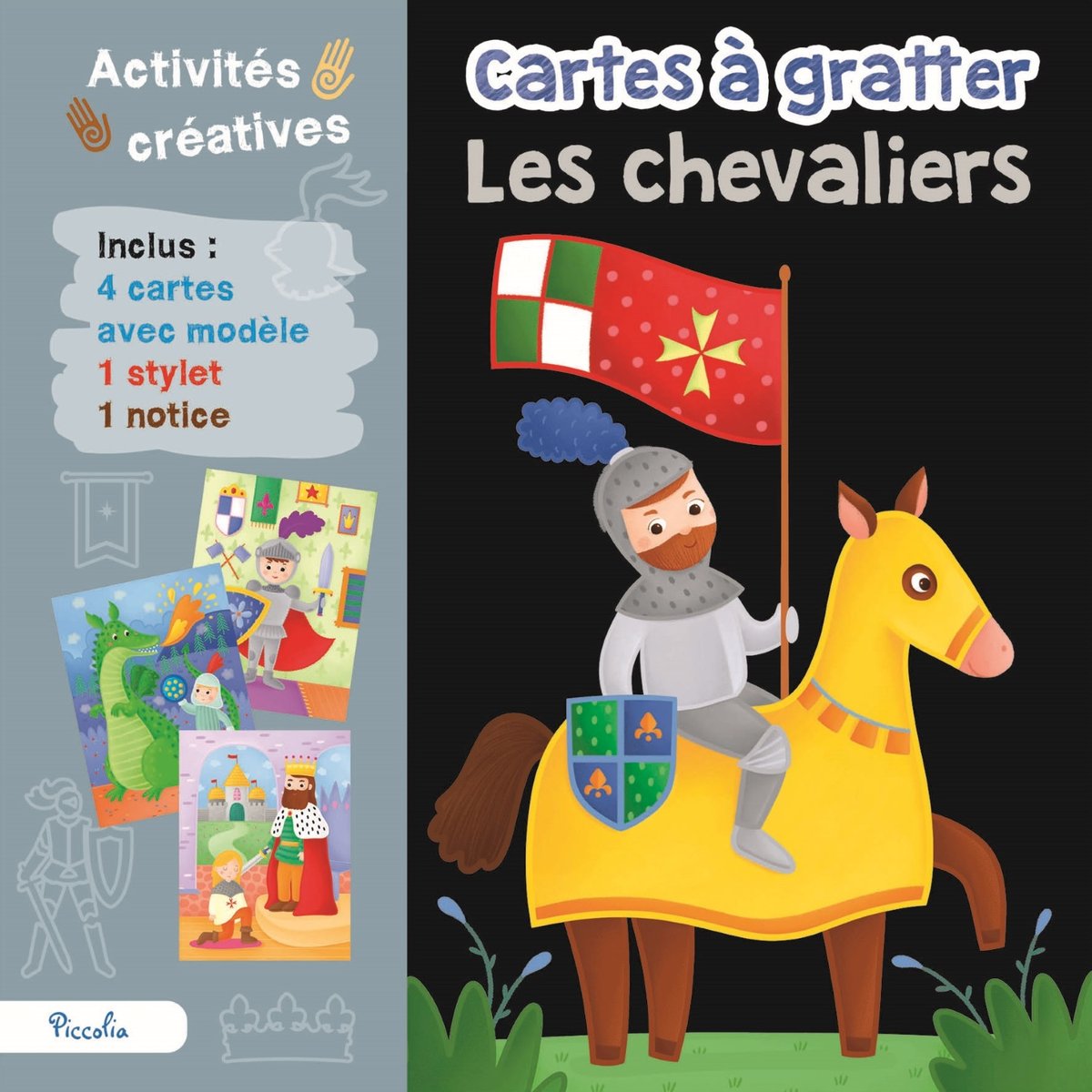 Cartes à gratter Les chevaliers gris, PICCOLIA EDITIONS