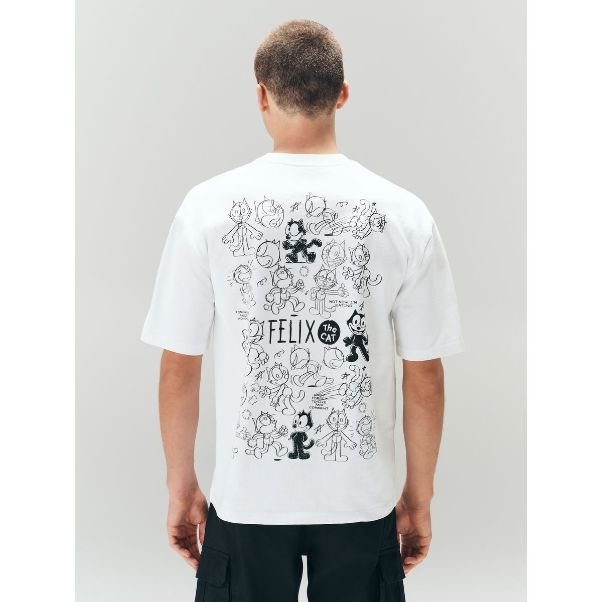 T-shirt felix le chat sous licence blanc, NEXT