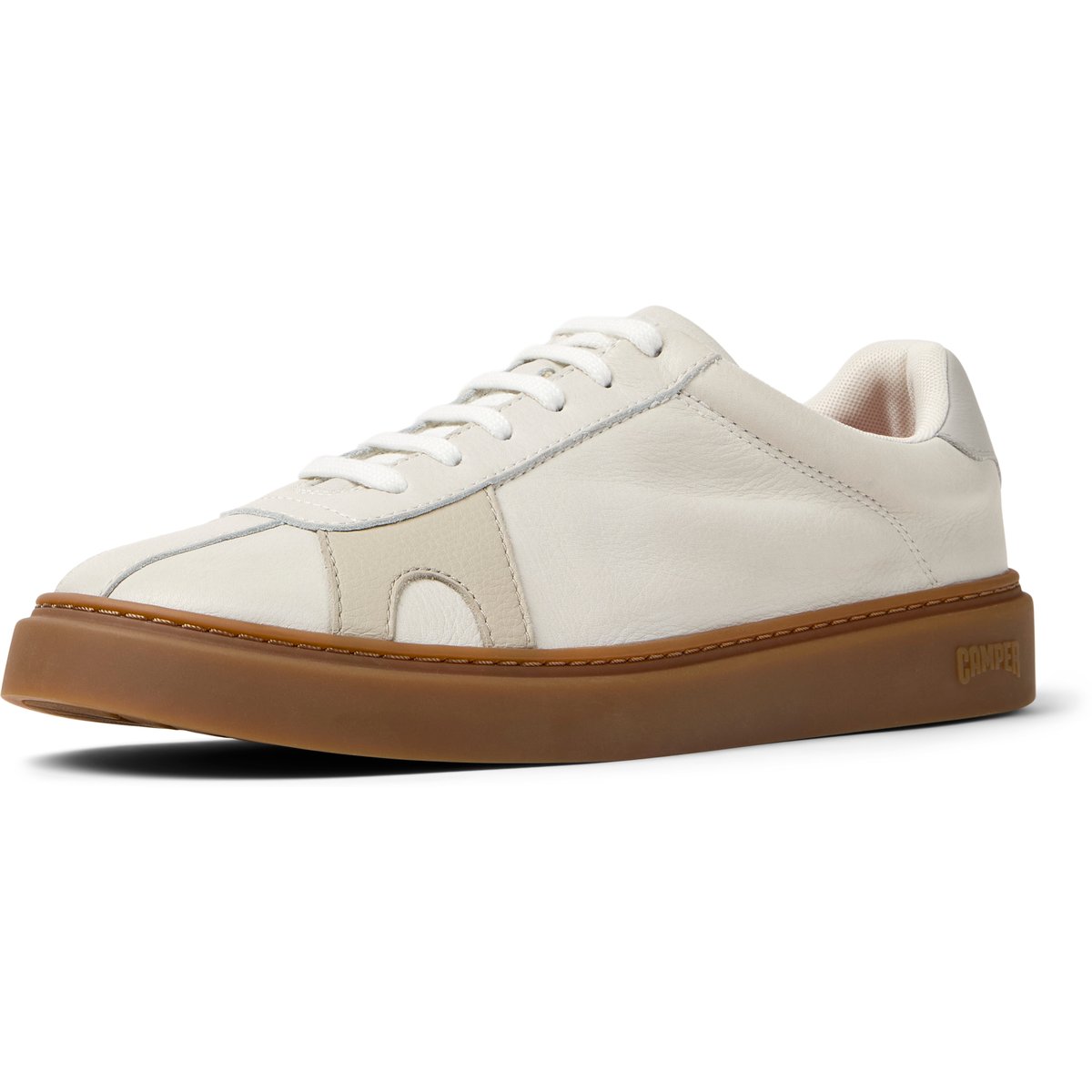 Baskets Runner Twentyfive Twins Smooth Leather blanc naturel, CAMPER