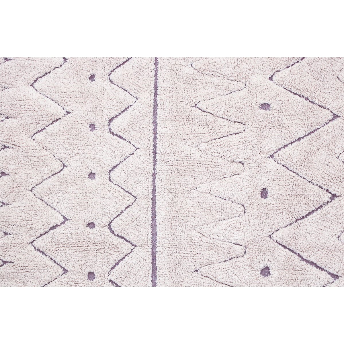 Tapis recyclé rectangulaire en coton azteca  RECYCLÉ naturel, LORENA CANALS