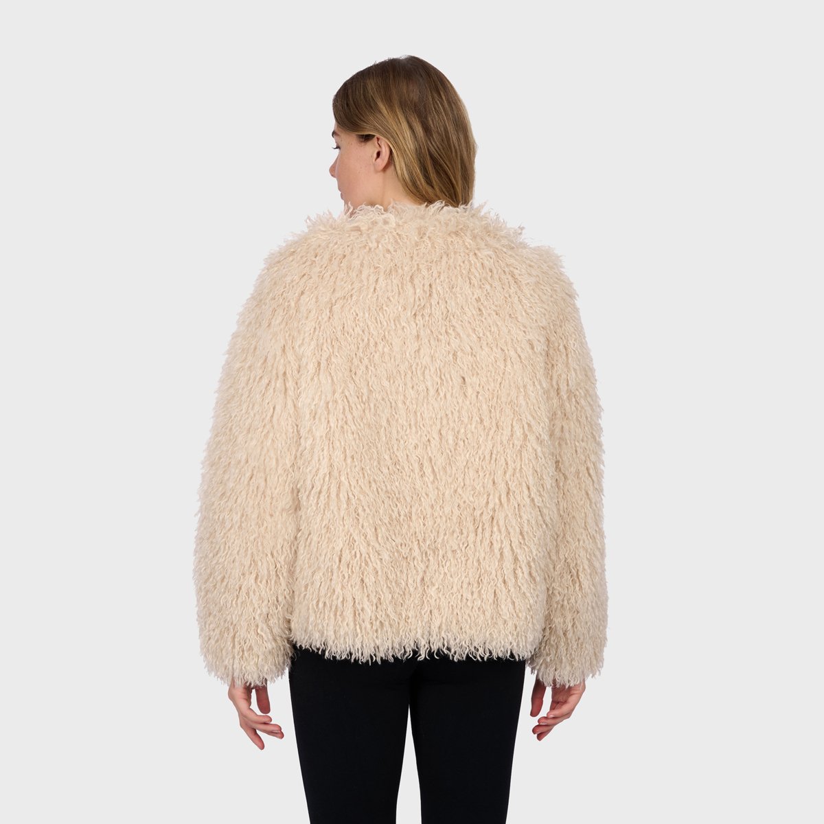 Veste courte à châle amovible KYOTO beige clair, OAKWOOD