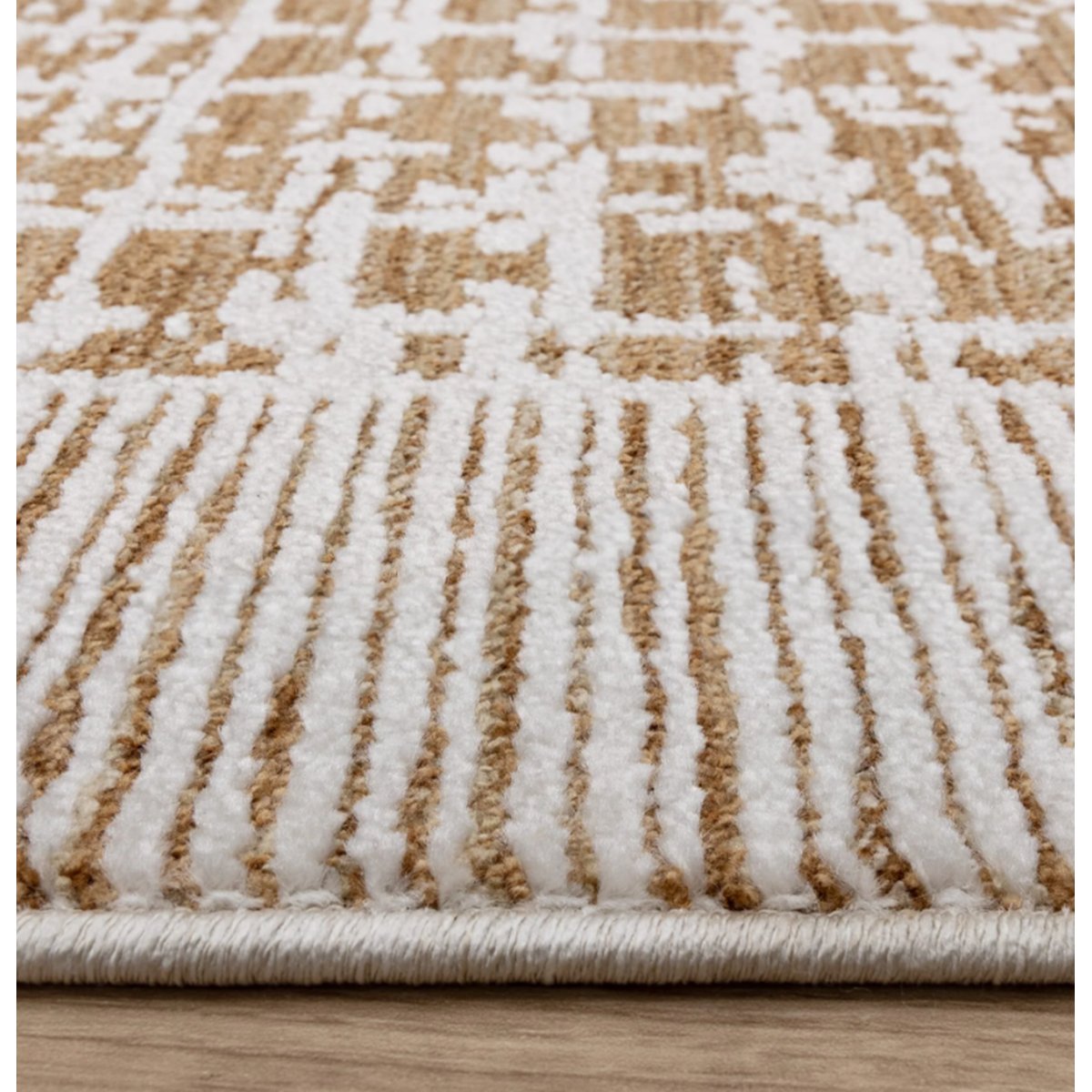 Tapis tissé plat moderne CRISS orange, NOVATREND