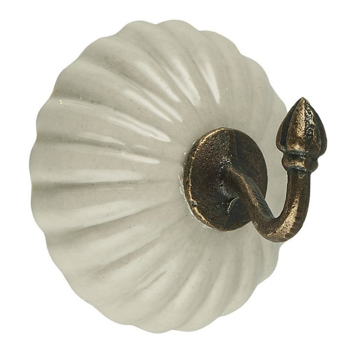 Patère céramique vintage crème, IB LAURSEN