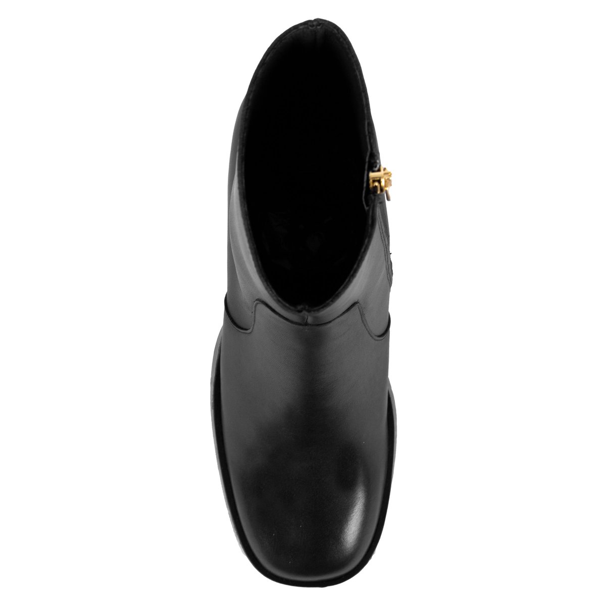 Bottines plateforme cuir noir, JULES & JENN