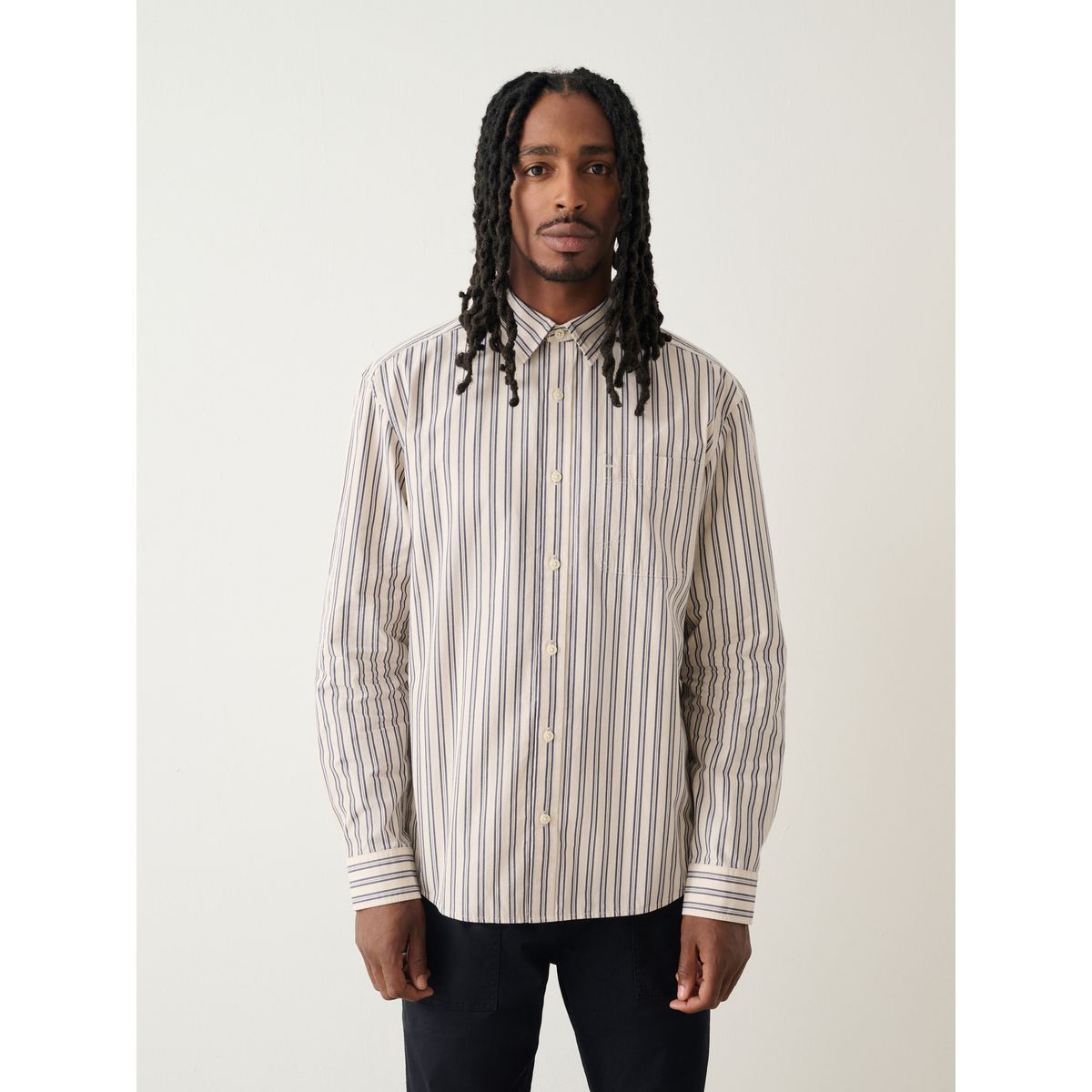 Chemise en popee à manches longues crème écru, NEXT