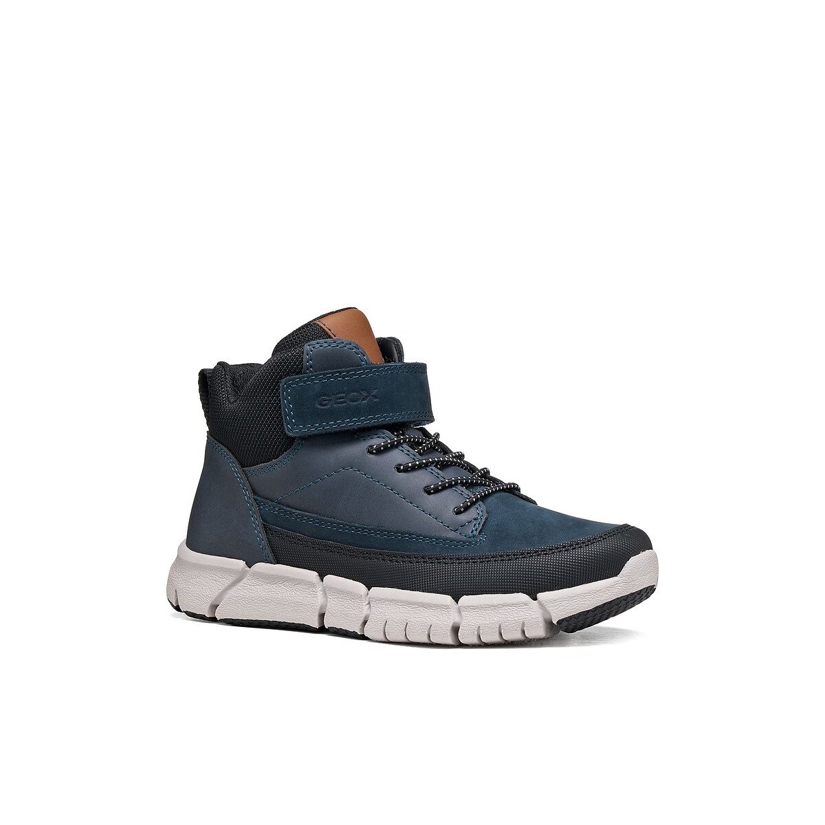 Flexyper breathable high top trainers navy blue, GEOX