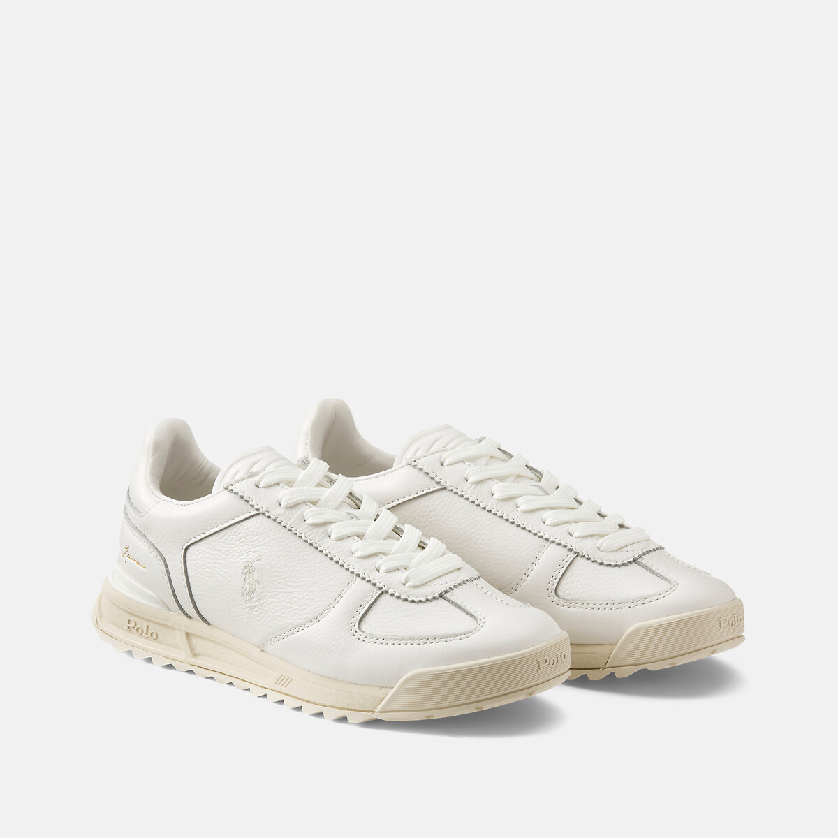 Baskets en cuir, Varick Signature blanc, POLO RALPH LAUREN