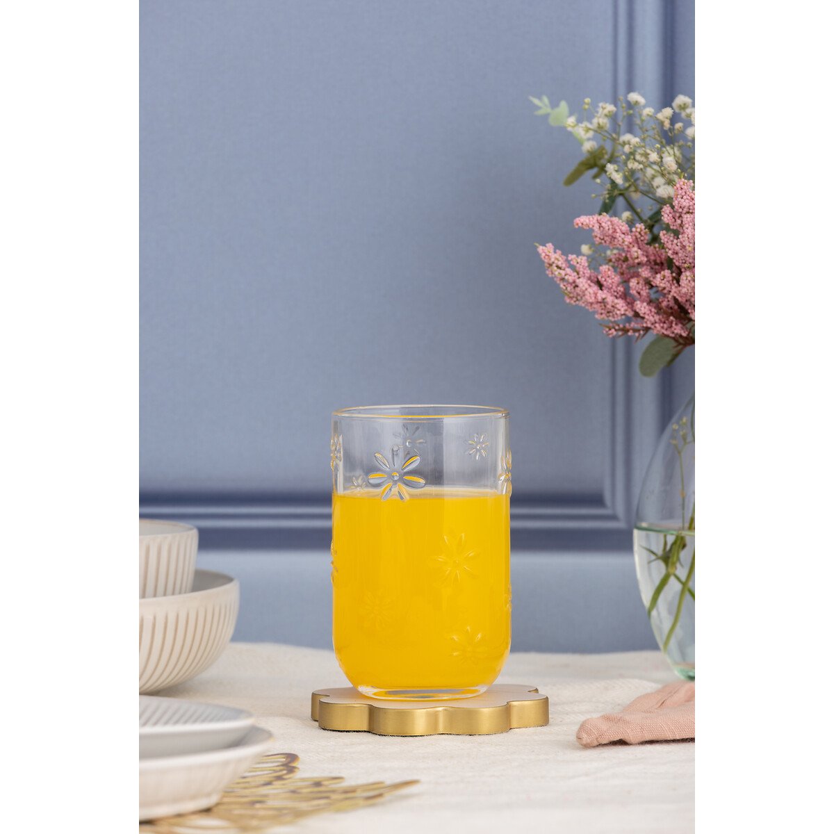 Set of 4 Daisy Hiball Glasses transparent, RAVENHEAD