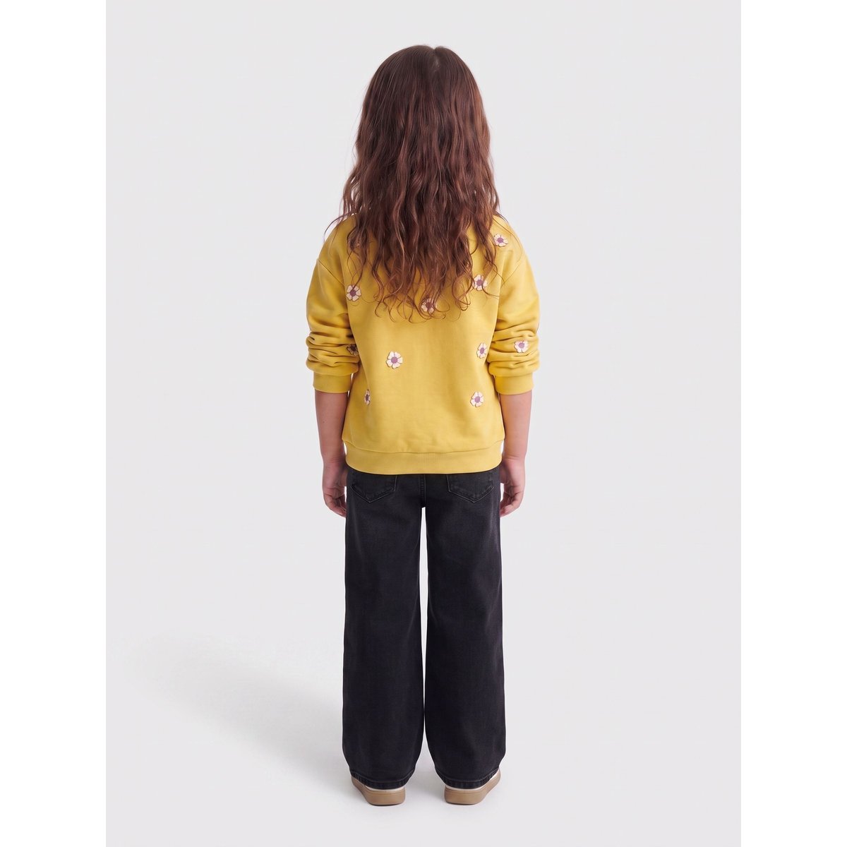 Jean À Jambe Large washed black, KIDS ONLY