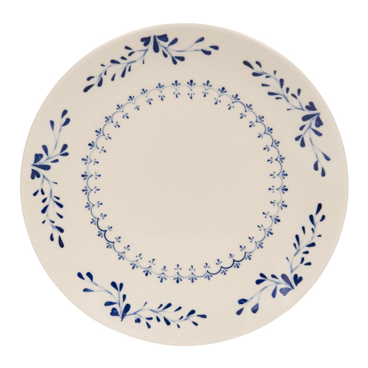 Plat rond Appoline 32 cm bleu, TABLE PASSION
