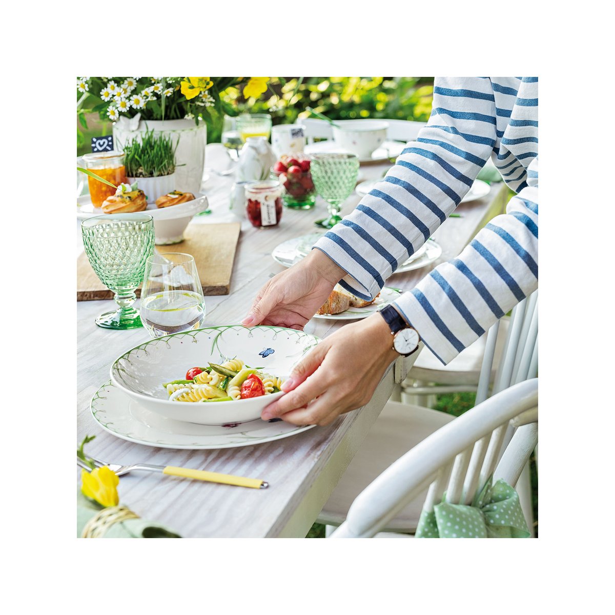 Assiette Creuse À Pâtes COLOURFUL SPRING vert, VILLEROY & BOCH
