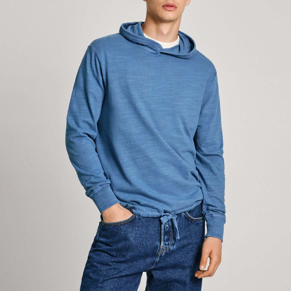 Sweatshirt Regular À Capuche bleu mer, PEPE JEANS