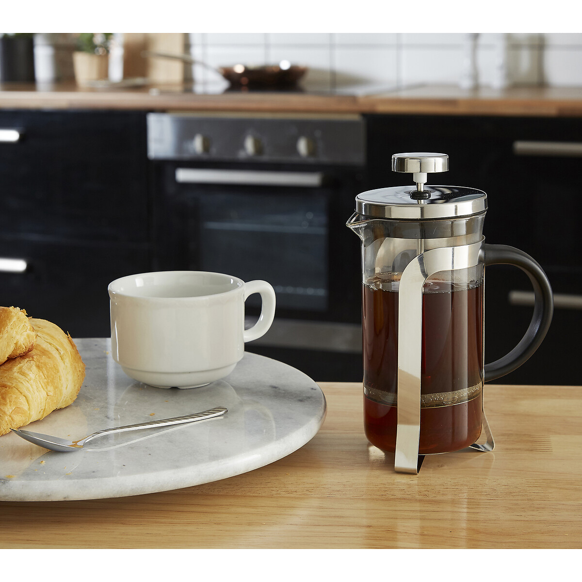Akeala Stainless Steel Cafetiere 350ml silver-coloured, SO'HOME